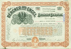 Bergner and Engel Brewing Company 1909