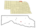 Boyd County Nebraska Incorporated and Unincorporated areas Spencer Highlighted