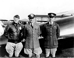 Brig. Gen. Benjamin D. Foulois, Maj. Gen. James. E. Fechet and Brig. Gen. H.C. Pratt