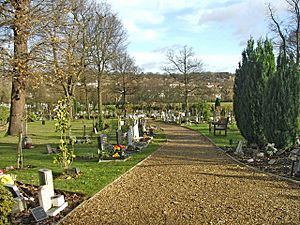 Brunswick Park Cemetery, New Southgate, looking East - geograph.org.uk - 629429
