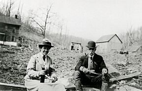 Caroline Foster & Pa at Skunk's Misery