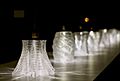 Caustic patterns of a 3D printed glass structure