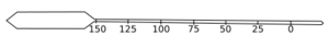 Celsius original thermometer horizontal