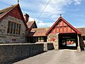 Churchill Methodist Church Gable End of Schoolroom and Entrance to Car Park