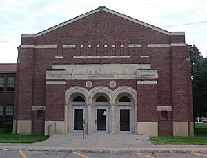 Colby Community High School auditorium from N 1