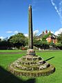 Cross in Rocester churchyard (geograph 5558333)