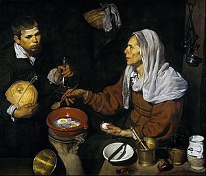 Diego Velazquez - An Old Woman Cooking Eggs - Google Art Project