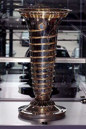 Drivers' World Championship trophy 2004 replica front1 2019 Michael Schumacher Private Collection