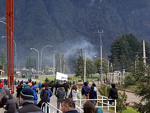 Enfrentamientos en Puente Presidente Ibáñez