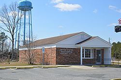 Post office and water tower