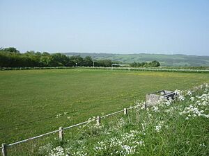 Football pitch, Quebec - geograph.org.uk - 4986494