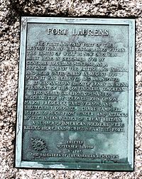 Fort Laurens plaque