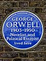 GEORGE ORWELL 1903-1950 Novelist and Political Essayist lived here