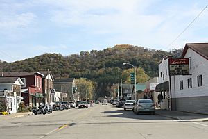 Looking east at downtown Gays Mills in 2010