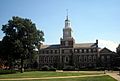 Photograph of Founders Library at Howard University against a clear, sunny sky.
