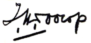 Jan Toorop (1858-1928) signature, 1905