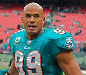 Taylor with the Dolphins in a game against the New York Jets on November 1, 2009