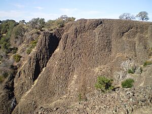 Lava Wall On Table Mountain