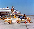 Lightnings of No 56 Squadron during Armament Practice Camp at Akrotiri. MOD 45133286