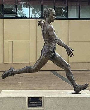 Malcolm Blight statue Adelaide Oval