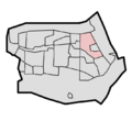 Location of Noord district in Barendrecht