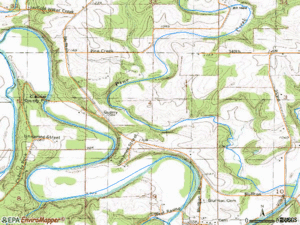 Map Pine Creek Winneshiek Cty IA.gif