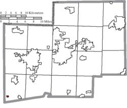 Location of Wilmot in Stark County
