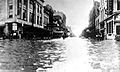 Market Street, 1915 Galveston flood