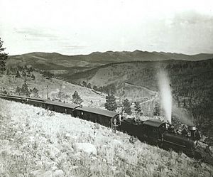 Marshall Pass, D&RG train, c.1890