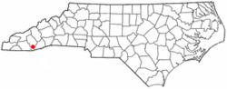 Location of Cashiers, North Carolina