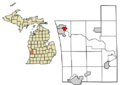Ottawa County Michigan Incorporated and Unincorporated areas Spring Lake Highlighted