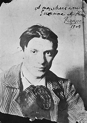 Pablo Picasso, 1904, Paris, photograph by Ricard Canals i Llambí
