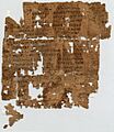 Papyrus 1 - verso
