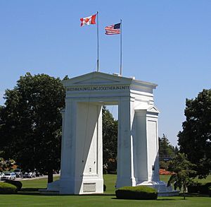 Peace Arch, U.S.-Canada border