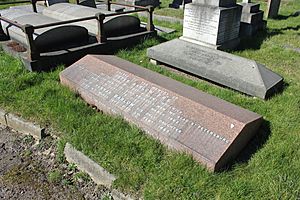 Peter Barlow FRS - gravestone in Charlton Cemetery, London SE7