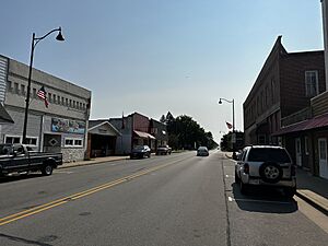 Downtown Plainfield in July 2024