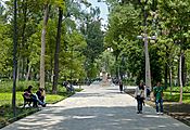 Promenade in Alameda Central, Mexico City