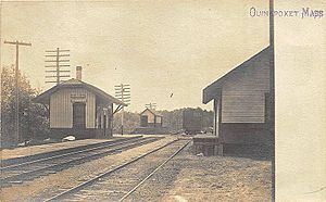Quinapoxet station postcard