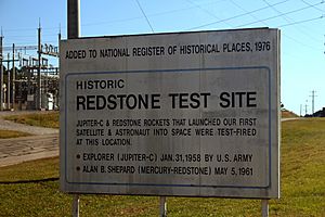 Redstone Test Stand sign