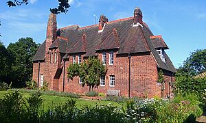 Side view of Red House