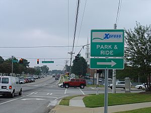 Snellville Xpress bus sign