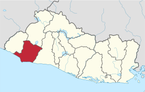 Location within El Salvador