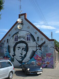 Starogard Gdański - mural Kazimierz Deyna