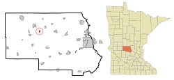 Location of New Munichwithin Stearns County, Minnesota