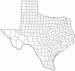Location of Annona, Texas