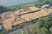 Thatching - Jheel Meel - Kolkata 2011-12-22 7659