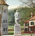 Thayer Monument in original location, circa 1900, West Point, NY