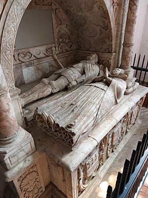 The tomb of Henry and Anne Grey in Bradgate House Chapel