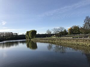 Three Mills Lane near Bromley by Bow