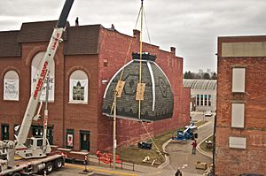 Tibbits Opera House Cupola Raising